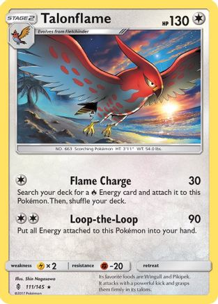 Talonflame 111 SM Guardians Rising - Rare