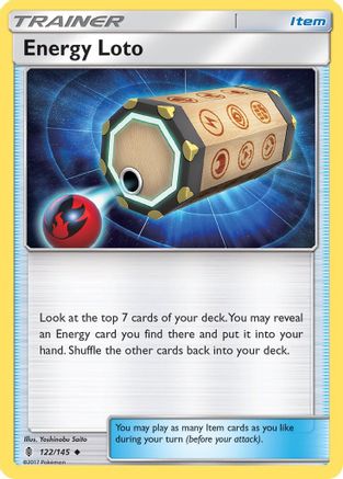 Energy Loto 122/145 - Reverse Holofoil SM Guardians Rising - Uncommon