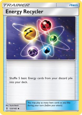 Energy Recycler 123/145 SM Guardians Rising - Uncommon