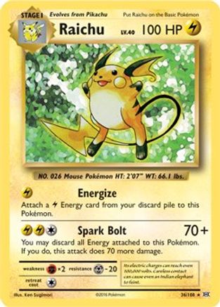 Raichu 036/108 Deck Exclusives - Rare