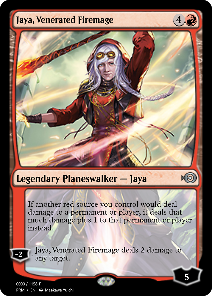Jaya, Venerated Firemage (PRM-72243) - Magic Online Promos