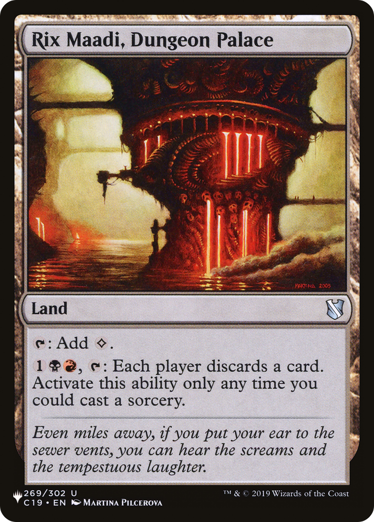 Rix Maadi, Dungeon Palace (LIST-269/302) - The List