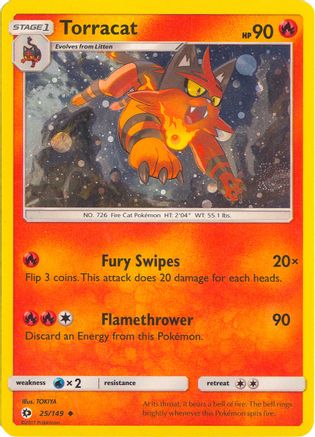 Torracat 025/149 - Holofoil League & Championship Cards - Promo