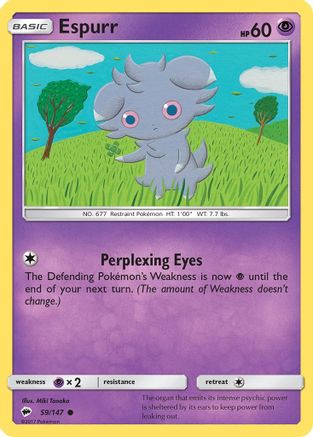 Espurr 059/147 SM Burning Shadows - Common