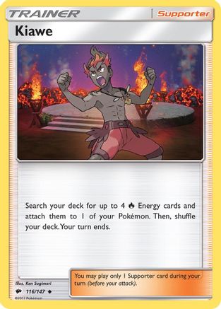 Kiawe 116/147 - Reverse Holofoil SM Burning Shadows - Uncommon