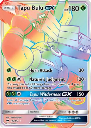 Tapu Bulu GX (Secret) 149 - Holofoil SM Burning Shadows - Secret Rare