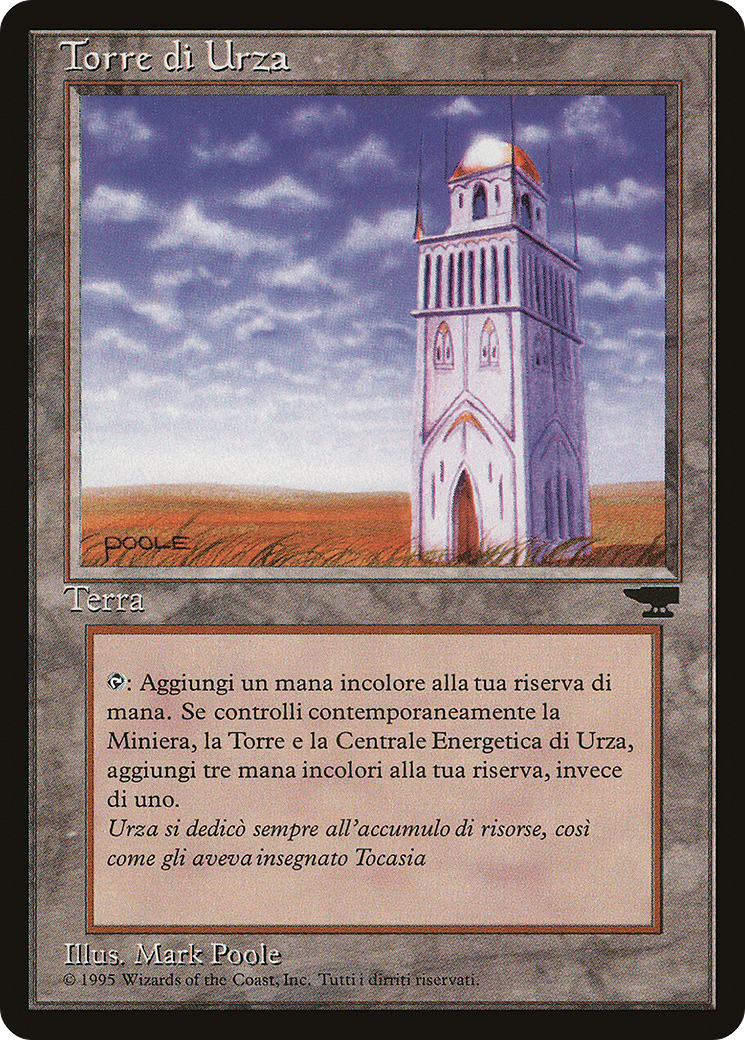 Urza's Tower (Mountains) (Italian) - "Torre di Urza" (REN-185) - Rinascimento