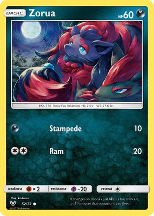 Zorua 052/73 Shining Legends - Common
