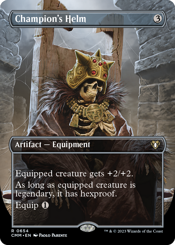 Champion's Helm (Borderless) (CMM-654) - Commander Masters (Borderless) Foil