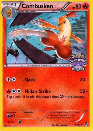 Combusken 013/111 - Reverse Holofoil League & Championship Cards - Promo