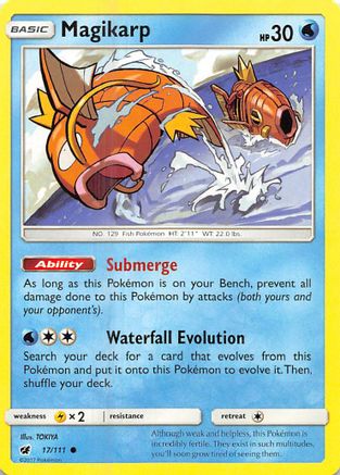 Magikarp 017/111 - Reverse Holofoil SM Crimson Invasion - Common