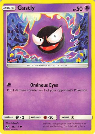 Gastly 036/111 SM Crimson Invasion - Common