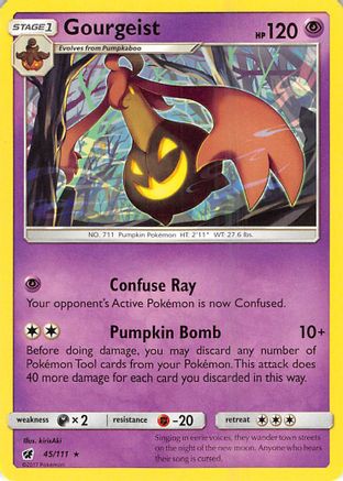 Gourgeist 045 - Reverse Holofoil SM Crimson Invasion - Rare