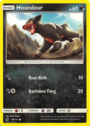 Houndour 058/111 SM Crimson Invasion - Common
