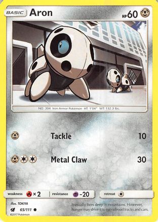 Aron 065/111 SM Crimson Invasion - Common