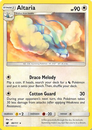 Altaria 080/111 SM Crimson Invasion - Rare