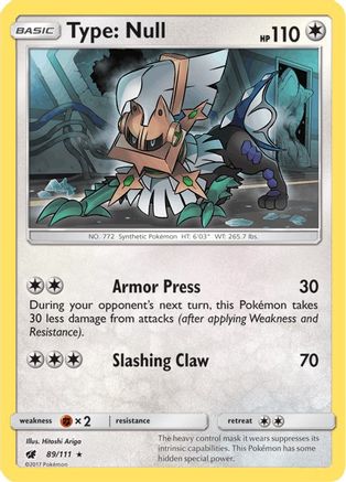 Type: Null 089/111 - Holofoil SM Crimson Invasion - Holo Rare