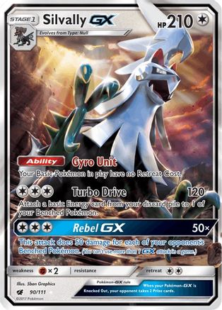Silvally GX 090/111 - Holofoil SM Crimson Invasion - Ultra Rare