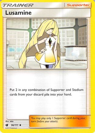 Lusamine 096/111 SM Crimson Invasion - Uncommon