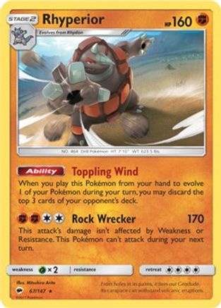 Rhyperior 067/147 Deck Exclusives - Rare