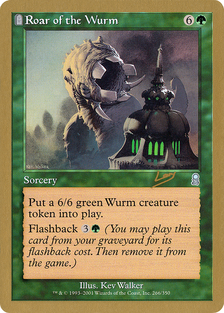 Roar of the Wurm - 2002 Raphael Levy (ODY) (WCD-RL266) - World Championship Decks 2002: (tombstone)