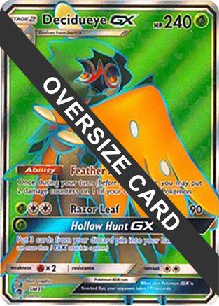 Decidueye GX SM37 - Holofoil Jumbo Cards - Promo