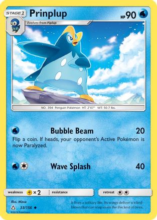 Prinplup 033/156 - Reverse Holofoil SM Ultra Prism - Uncommon
