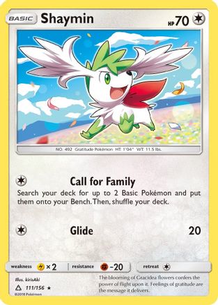 Shaymin (111) 111 - Reverse Holofoil SM Ultra Prism - Rare