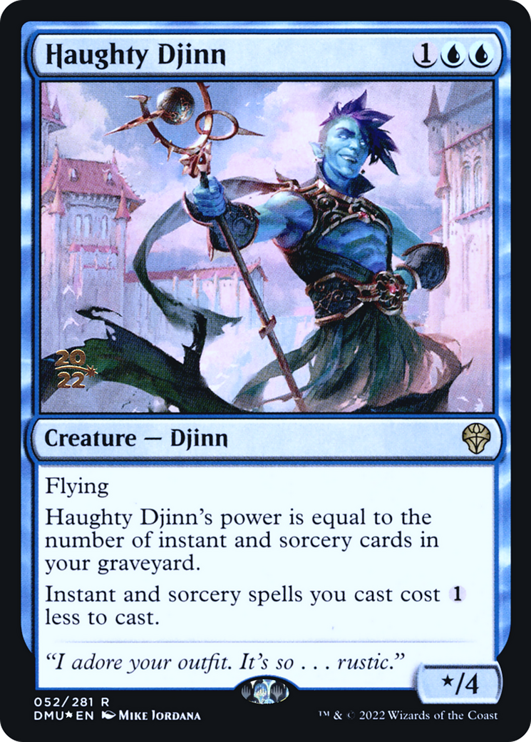 Haughty Djinn (PRE-52S) - Dominaria United Promos Foil