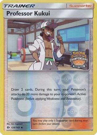 Professor Kukui 128/149 - Reverse Holofoil League & Championship Cards - Promo