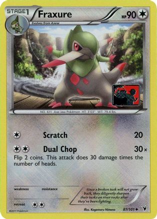 Fraxure 087/101 - Reverse Holofoil League & Championship Cards - Promo