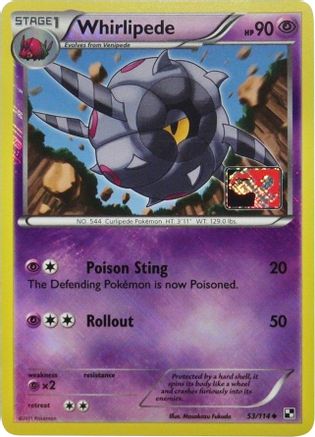 Whirlipede 053/114 - Reverse Holofoil League & Championship Cards - Promo
