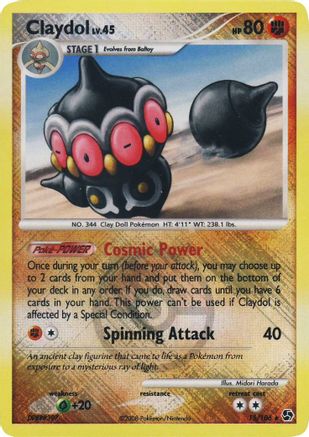 Claydol 015/106 - Reverse Holofoil League & Championship Cards - Promo