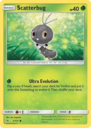 Scatterbug (6) 006 - Reverse Holofoil SM Forbidden Light - Common