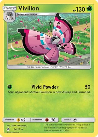 Vivillon 008 SM Forbidden Light - Rare