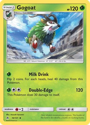 Gogoat 010 - Reverse Holofoil SM Forbidden Light - Uncommon