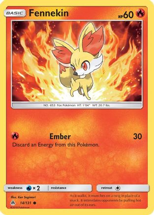 Fennekin (14) 014/131 SM Forbidden Light - Common