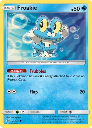 Froakie (21) 021/131 - Reverse Holofoil SM Forbidden Light - Common