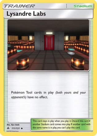Lysandre Labs 111/131 - Reverse Holofoil SM Forbidden Light - Uncommon