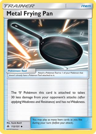Metal Frying Pan 112/131 - Reverse Holofoil SM Forbidden Light - Uncommon