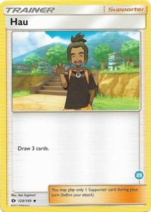 Hau (23) (Alolan Ninetales Half-Deck) 120 SM Trainer Kit Alolan Sandslash & Alolan Ninetales - Uncommon