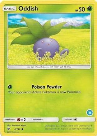 Oddish (11) 004 SM Trainer Kit Alolan Sandslash & Alolan Ninetales - Common