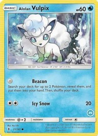 Alolan Vulpix (29) 021 SM Trainer Kit Alolan Sandslash & Alolan Ninetales - Common