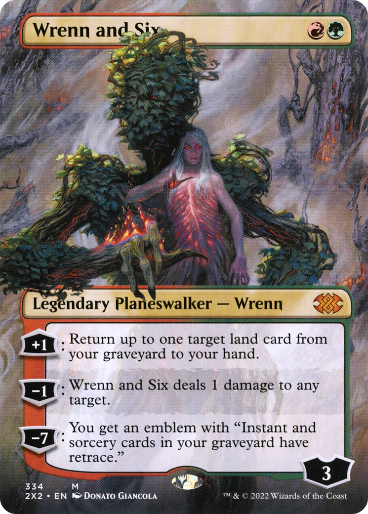 Wrenn and Six (Borderless) (2X2-334) - Double Masters 2022 (Borderless) Foil