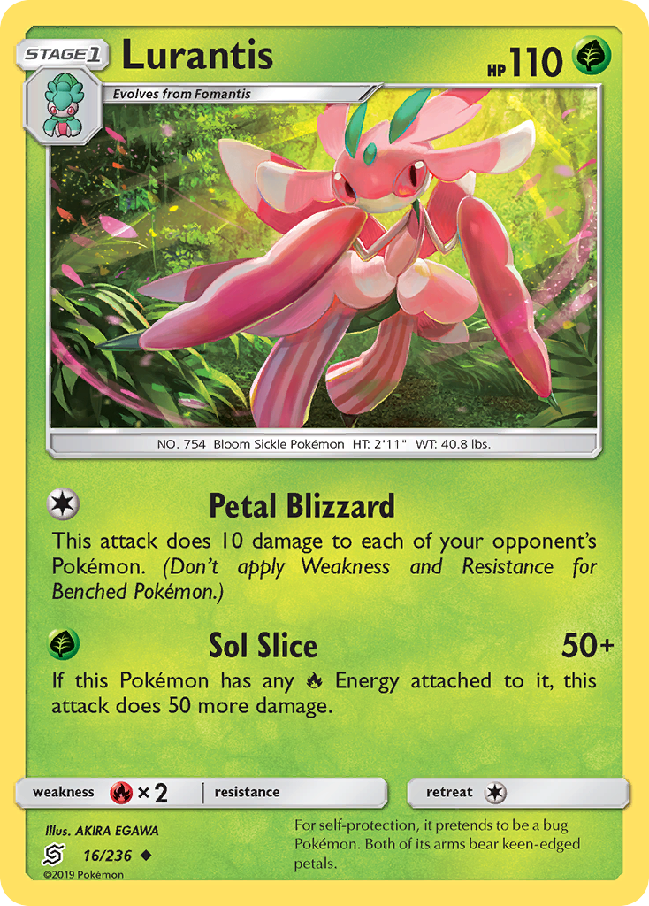 Lurantis 016/236 - Reverse Holofoil SM Unified Minds - Uncommon