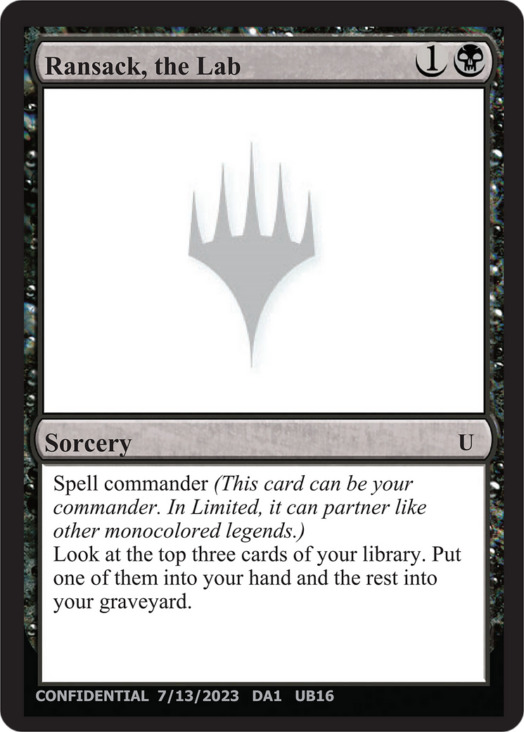 Ransack, the Lab (UNK-UB16) - Unknown Event