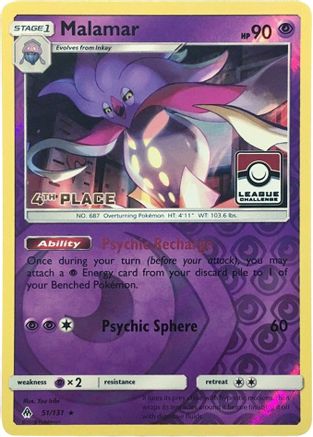 Malamar 051/131 - Reverse Holofoil League & Championship Cards - Promo