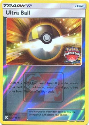 Ultra Ball 135/149 - Reverse Holofoil League & Championship Cards - Promo