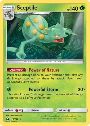 Sceptile 010/168 SM Celestial Storm - Rare