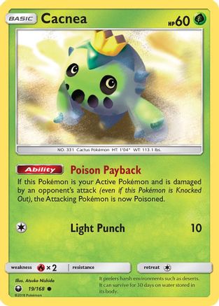 Cacnea 019 SM Celestial Storm - Common